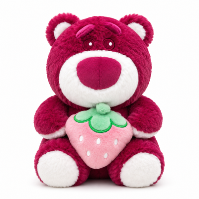 Berry Hug Teddy Plushie – 25cm Strawberry Bear Soft Toy