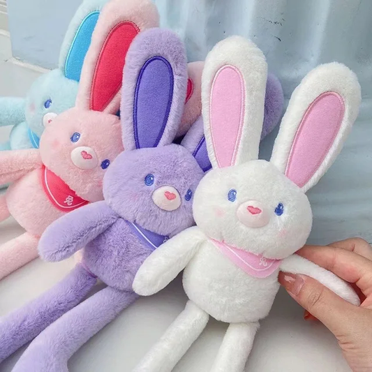 Loppy Bunny Plush with Pullable Ears - Cuddles