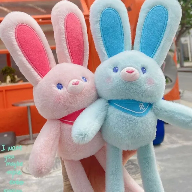 Loppy Bunny Plush with Pullable Ears - Cuddles