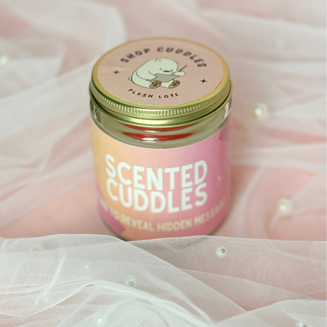 You're Beautiful | Hidden Message Candle | Strawberry Scented - Cuddles