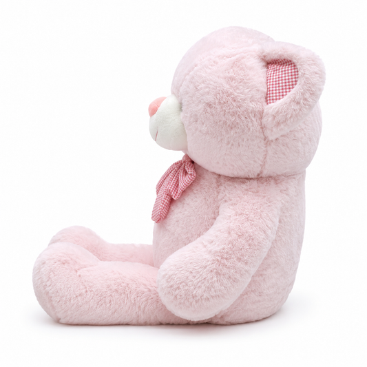 Pink CuddleLove Teddy Bear – 85cm Soft Plush Teddy with Bow