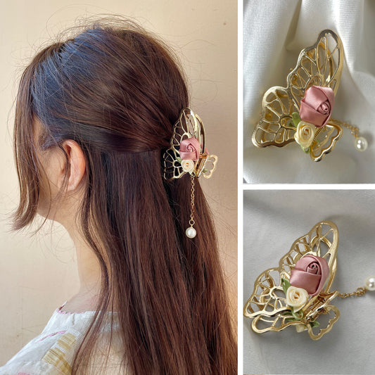 Butterfly Rose  | Hair Clip - Cuddles