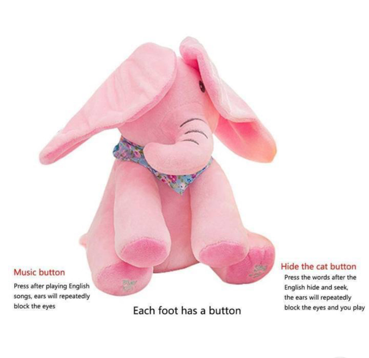 Peek-a-Boo Elephant | Singing & Interactive Plush