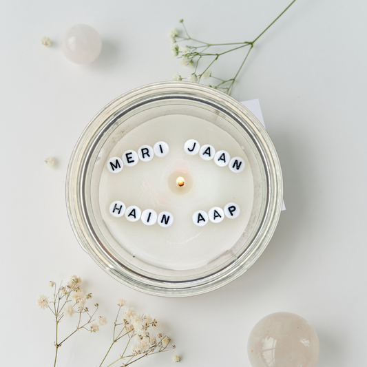 Meri Jaan Hai Aap | Hidden Message Candle | Strawberry Scented - Cuddles