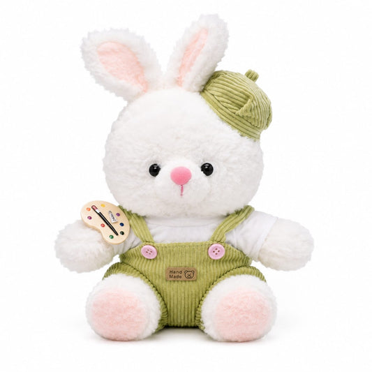 Little Painter Bunny Plushie – 30cm Soft & Cuddly Bunny