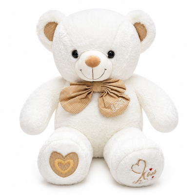 CuddleLove Teddy Bear – 85cm Soft Plush Teddy with Bow