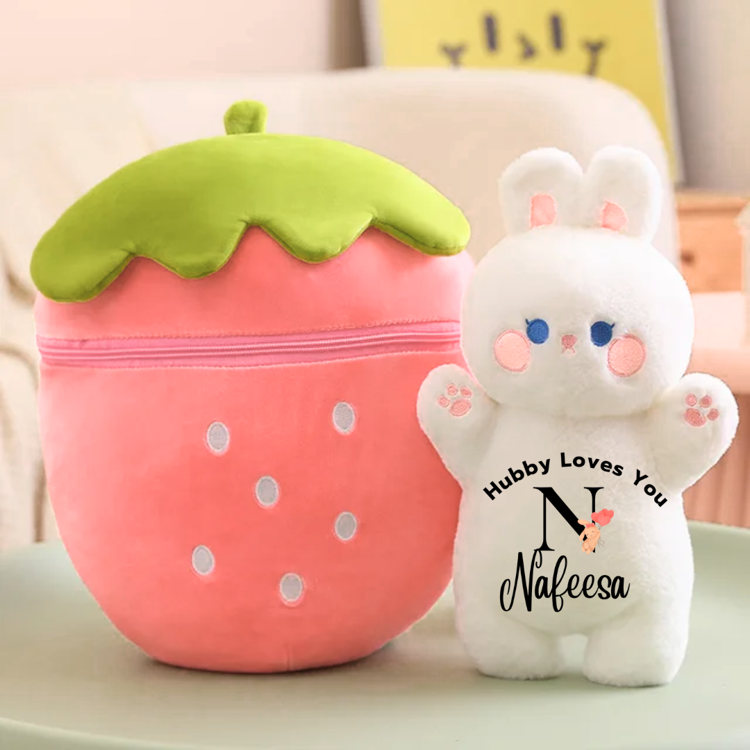 Berry Bunny | 30cm | Scented | Customised - Cuddles