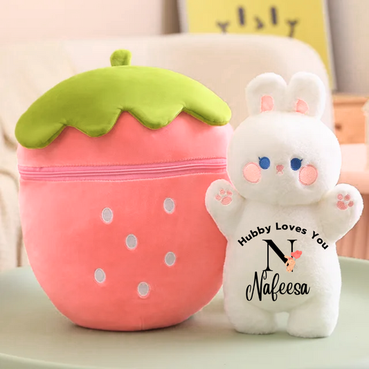 Berry Bunny | 30cm | Scented | Customised - Cuddles