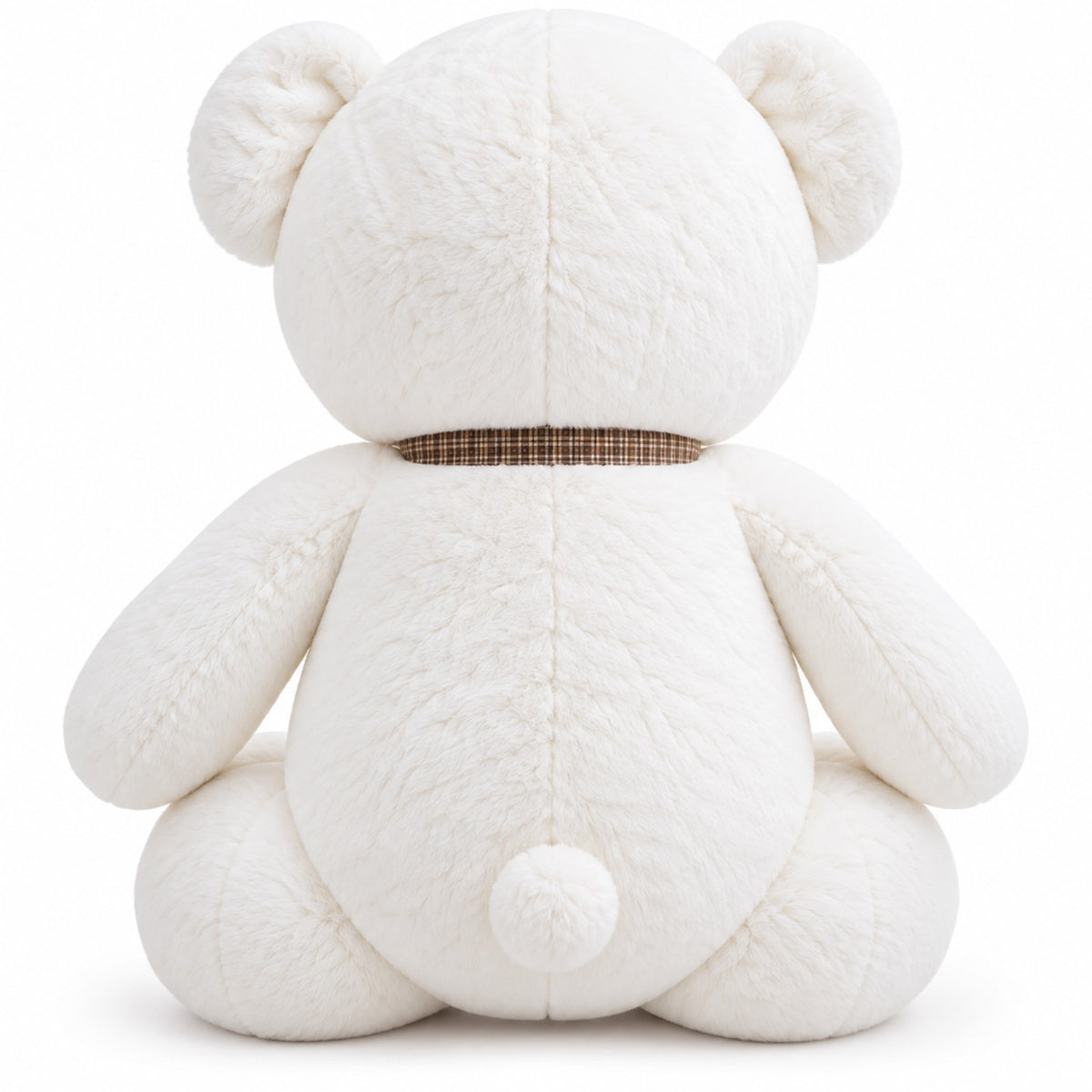 CuddleBow Giant Teddy white back view