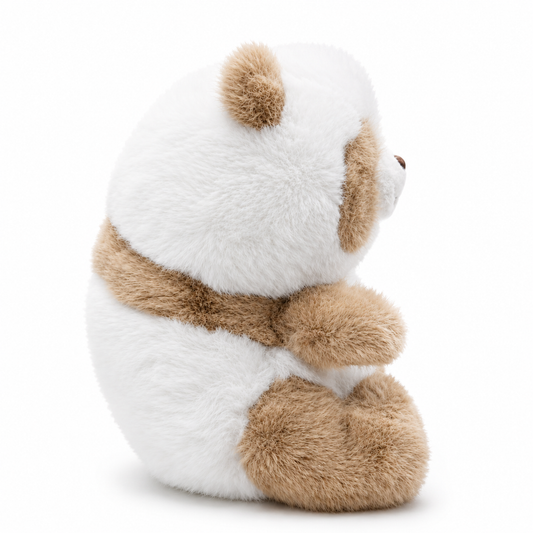 Honey Panda Plush™ | Ultra-Soft Beige & White Panda Bear | 30cm Cuddle Companion