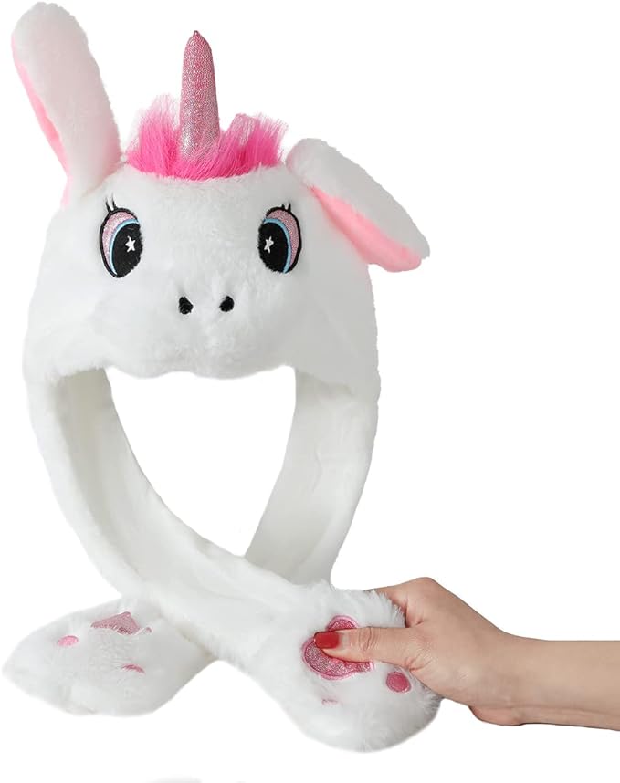Adira White Unicorn Floppy Plush Hat | 20% off | Cuddles Apparel - Cuddles
