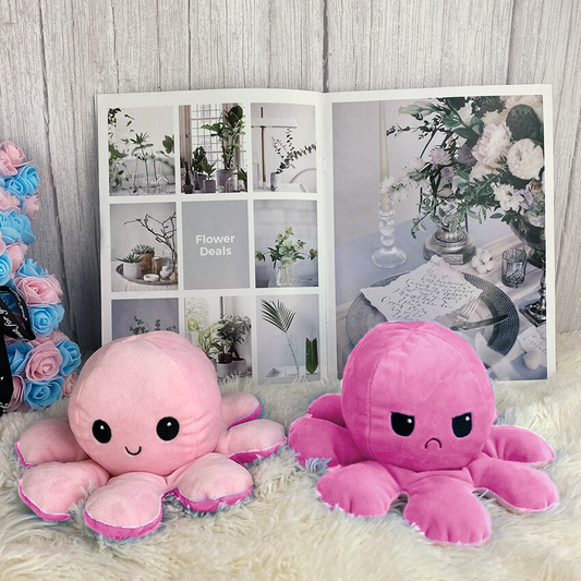 Reversible Octopus | Light Pink- Dark Pink - Cuddles