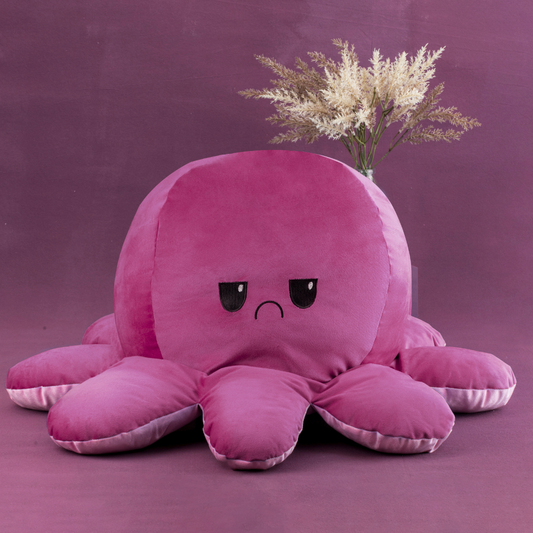 GIANT Reversible Octopus | Light Pink-Dark Pink | 80cm - Cuddles