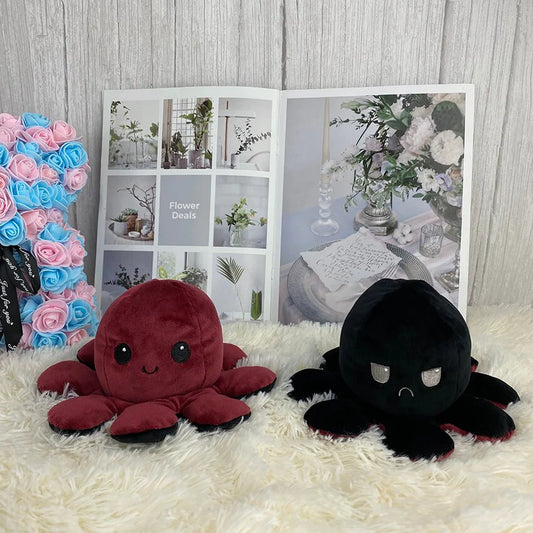 Reversible Octopus | Black-Red - Cuddles