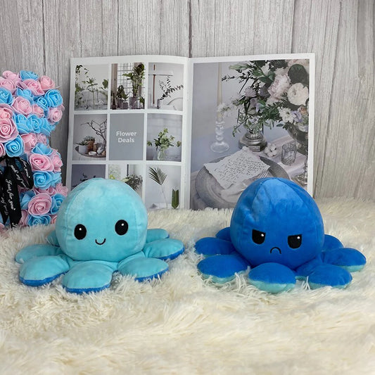 Reversible Octopus | Blue - Dark Blue - Cuddles