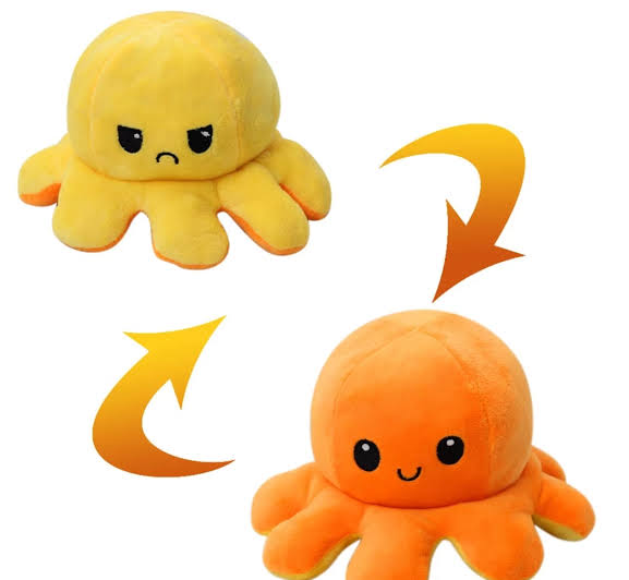 Reversible Octopus | Yellow-Orange - Cuddles