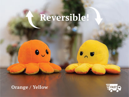 Reversible Octopus | Yellow-Orange - Cuddles