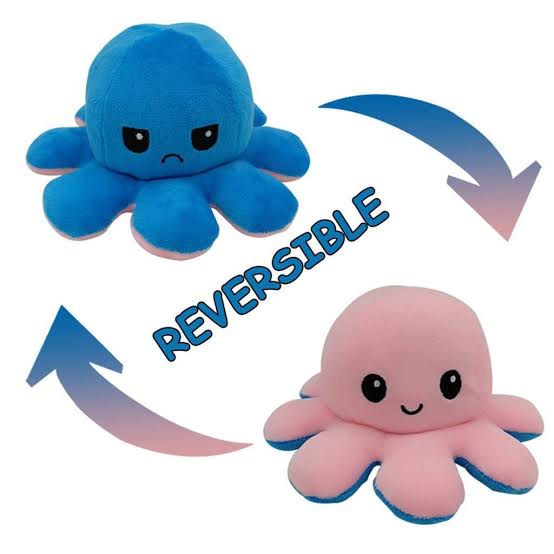 Reversible Octopus | Blue-Pink - Cuddles