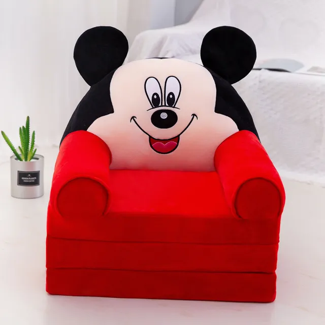 Mickey | Baby Sofa cum Bed | Red - Cuddles