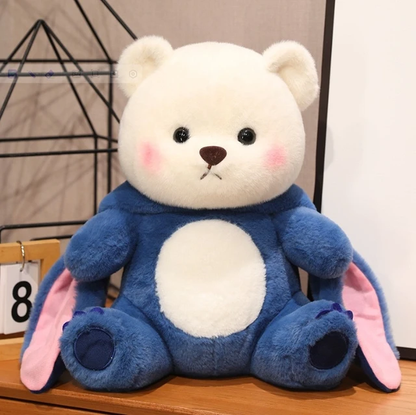 Teddy bear hoodie colorful clearance