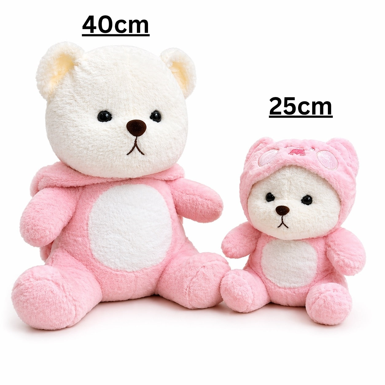 Hoodie Bear | 2 Sizes | 4 colors