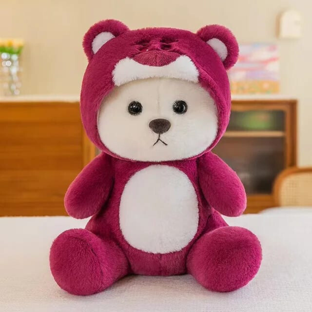 Hoodie Bear Teddy Bear 5 colors Maroon 40cm