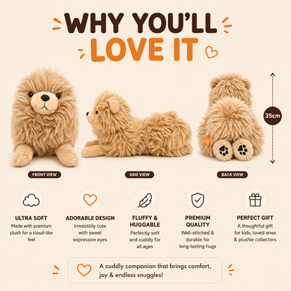 FluffPaws™ Plush Puppy – Ultra Soft 35cm Cuddle Companion
