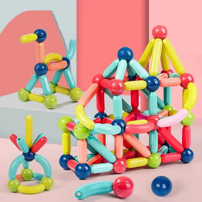 Childrens magnetic discount building blocks