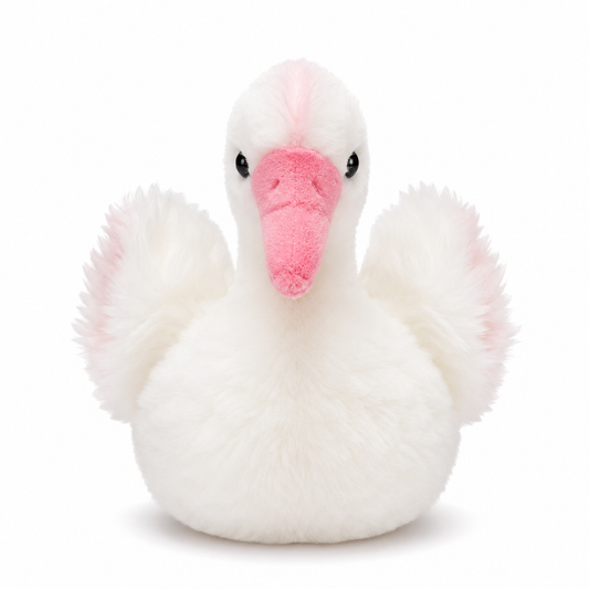 Blush Swan Plush – 25cm Soft White Swan Stuffed Toy