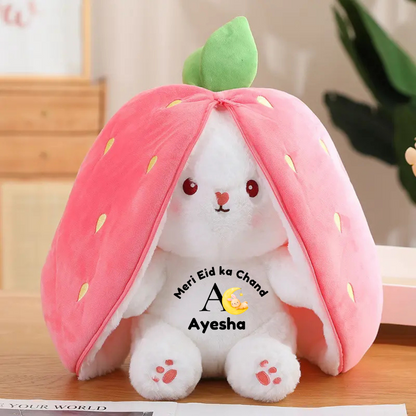 Strawberry Bunny | Customised Plushie | Scented | 3 Sizes