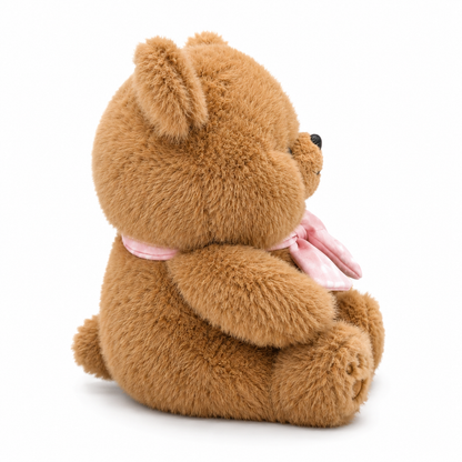 Grumpy Bear Plush™ | Ultra-Soft Teddy Bear with Pink Bow | 30cm Cuddle Companion