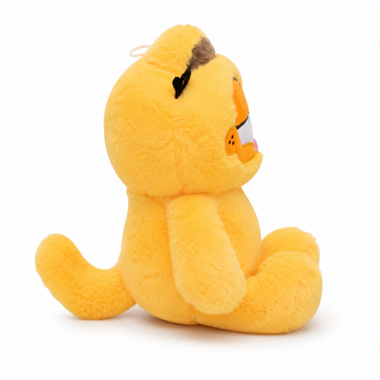 Sleepy Ginger Cat Plush – 25cm Soft Stuffed Kitty Toy