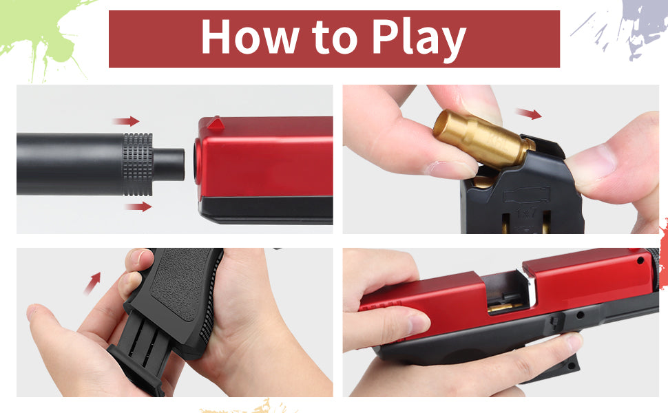 Glock Pistol Toy | Foam Bullets | Battleground - Cuddles