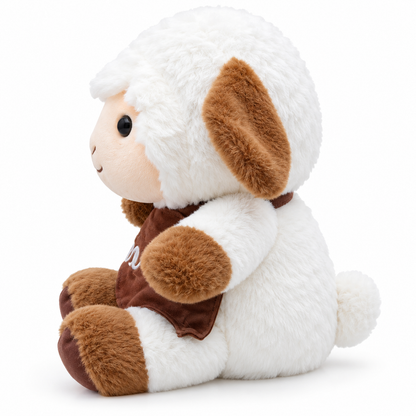 Cuddly Cocoa Goat Plushie – 35cm Soft & Fluffy Cuddle Toy