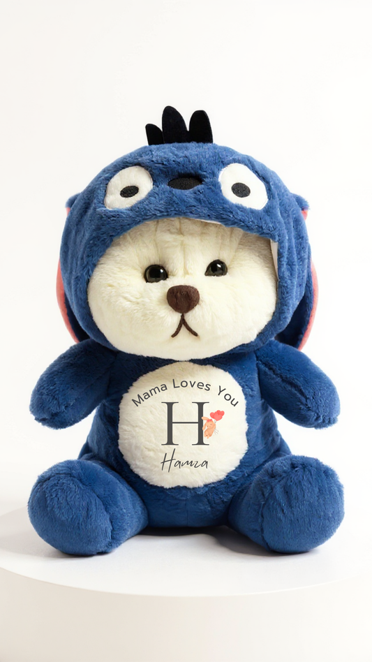 Customized Hoodie Bear | Teddy Bear | 5 colors (Hiding it) - Cuddles