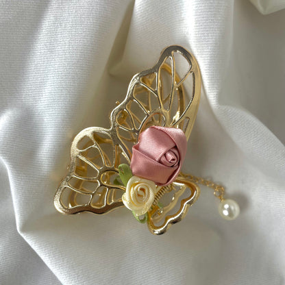 Butterfly Rose  | Hair Clip - Cuddles