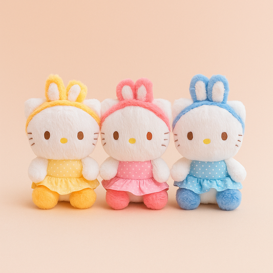 Hello Kitty Bunny Ear Plush Trio