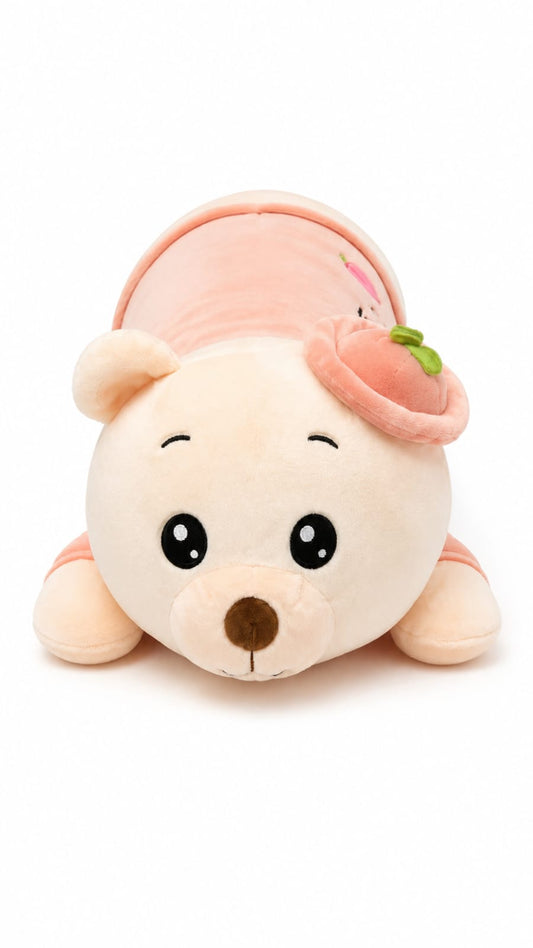 Peachy Cuddle Bear Long Plush Pillow – 70cm