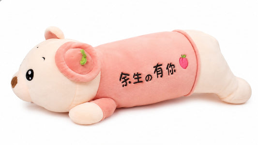 Peachy Cuddle Bear Long Plush Pillow – 70cm
