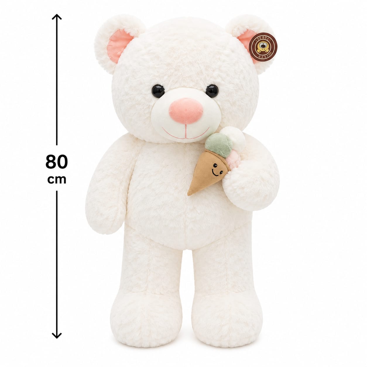 🍦 Sweet Scoop Teddy Bear Plushie – 80cm
