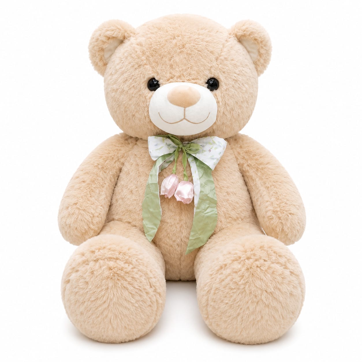 Rosie Ribbon Teddy Bear – 80cm Giant Soft & Huggable Plush