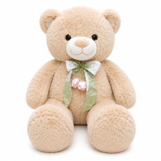 Rosie Ribbon Teddy Bear – 80cm Giant Soft & Huggable Plush