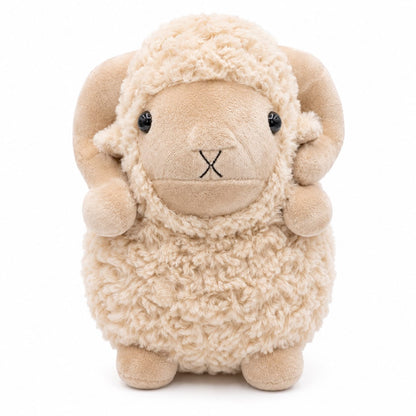 Cozy Curly Horn Sheep Plushie – 30cm | Super Soft & Cuddly