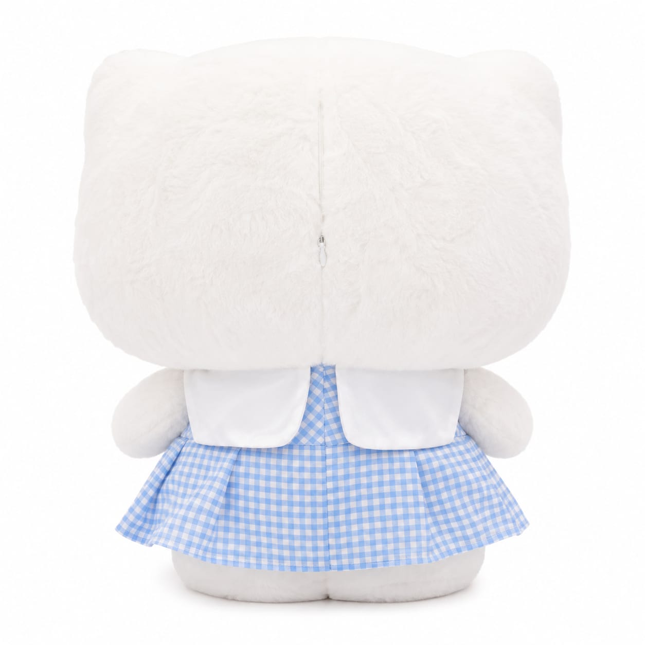 Blue Gingham Kitty Plush – 55cm