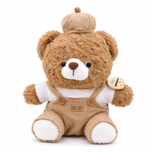 Cozy Artist Teddy Bear Plushie – 30cm