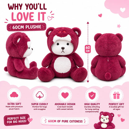 Berry Buddy Bear Plushie – 60cm Ultra Soft Cuddly Stuffed Toy