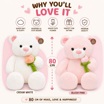 🌷 Bloom Hug Teddy Bear Plushie