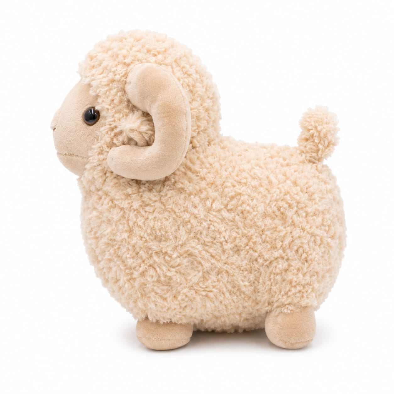Cozy Curly Horn Sheep Plushie – 30cm | Super Soft & Cuddly