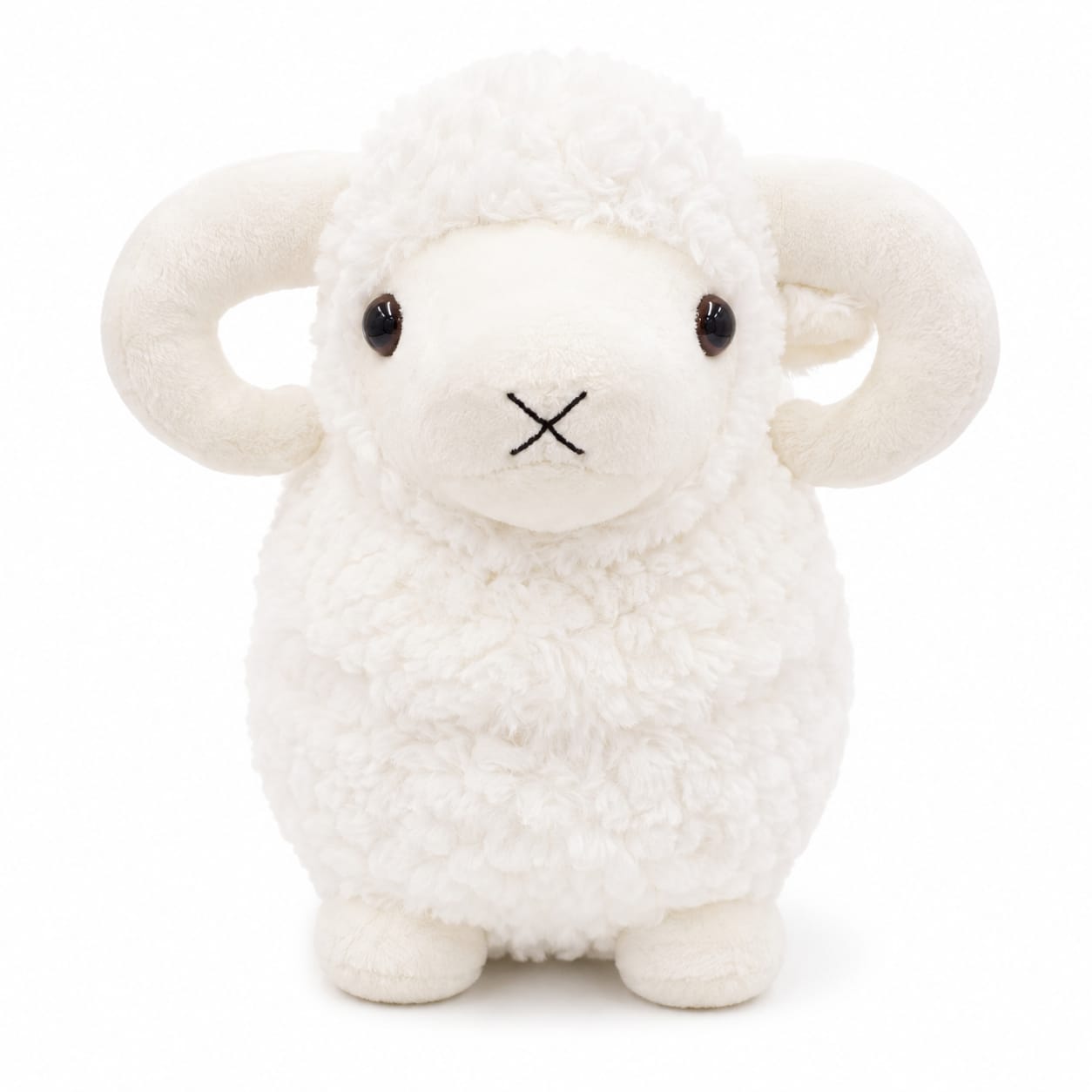 Cozy Curly Horn Sheep Plushie – 30cm | Super Soft & Cuddly