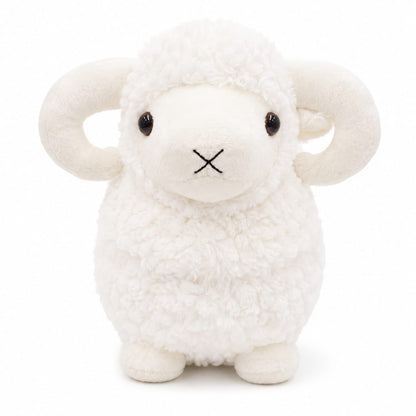 Cozy Curly Horn Sheep Plushie – 30cm | Super Soft & Cuddly